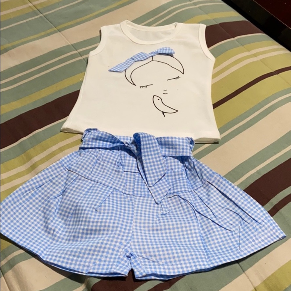 Toddler Girls Pullover Short Set. NWOT!